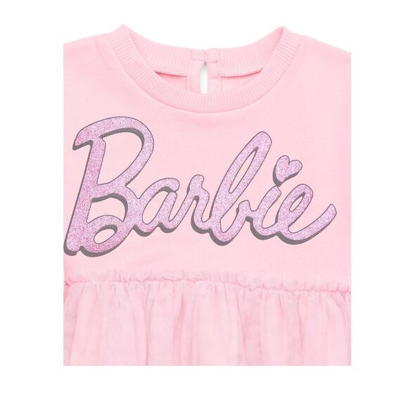 Barbie Baby Girl Tutu Dress Diaper Cover and Headband 3pc Set size 6 to 9 Months - Picture 4 of 6